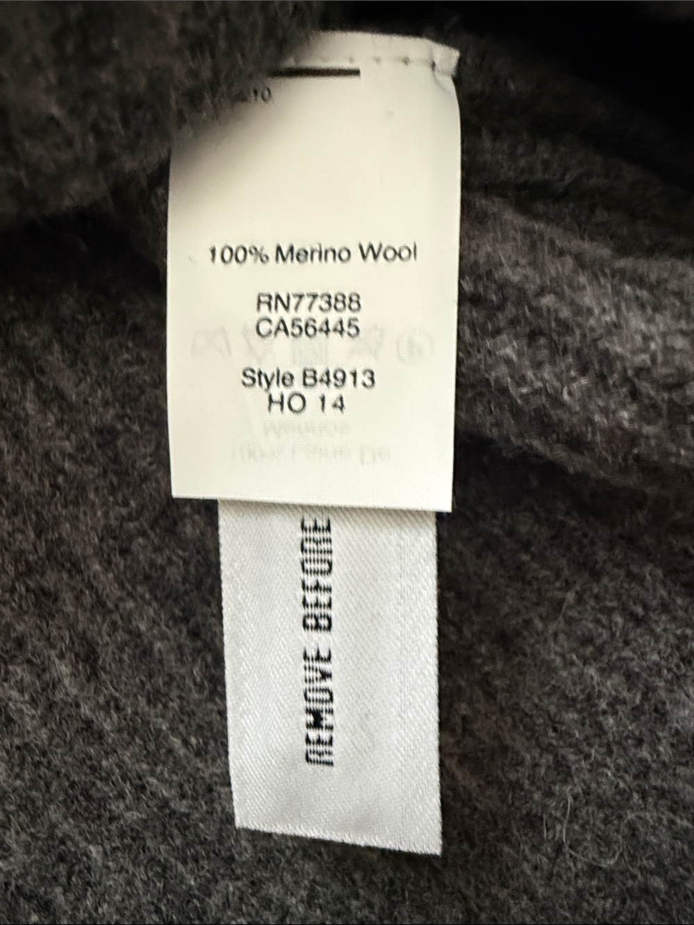 Madewell Dark Merino Wool Charcoal Ribbed Turtleneck Sweater Dress - Picture 4 of 9